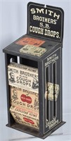 SMITH BROTHERS COUGH DROPS TIN DISPENSER