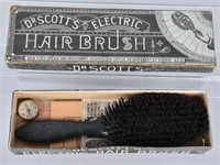 1800s DR SCOTTS ELECTRIC HAIR BRUSH w/ BOX