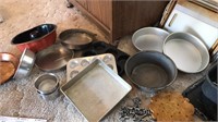 Baking pans, Cookie sheets, cutting boards,