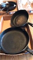 Two cast-iron frying pan's