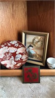 Collector plate, Clock, Trivet Asian  influence