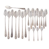 Various sterling silver spoons (21)