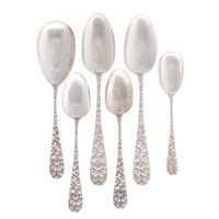 Schofield "Baltimore Rose" sterling serving spoons