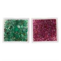 A Box of Lose Emeralds and Rubies