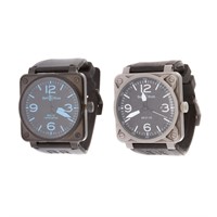 Two Gent's Bell & Ross Inspired Watches