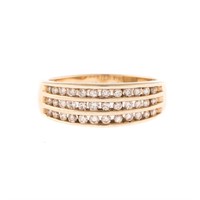A Lady's Band with Channel Set Diamonds
