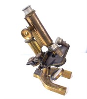 Antique Bausch & Lomb brass microscope