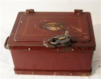 Antique miniature strong box -safe