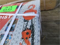 New/Unused 3 Ton Chain Hoist