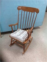 Wood rocking chair. Repaired as shown