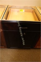 24" Maple Cabinet Base 1 door 2 drawer