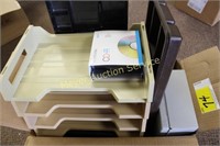 Box of Office Organizers and re-writable CDs