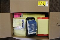 Box of Paper, Notepads, Sticky notes