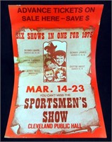 Vintage '75 Cleveland Sportsmen C & W Show Poster