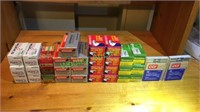 32 boxes of assorted .22LR ammunition