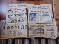 Lot Of Delhi 1970's Newspapers