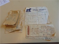 1907 Bank Of Hamilton Receipts, 1906-1911 Receipts