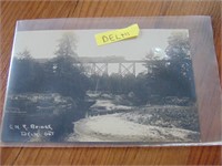Postcard - C.N.R. Train Bridge Delhi