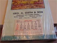 1941 Geo A Smith And Son Lumber Dealers Calender