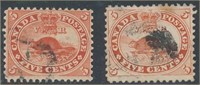 CANADA #15 & #15c USED FINE-VF