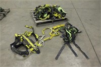 ASSORTED SAFETY HARNESSES AND STRAPS,NO TEST DATES