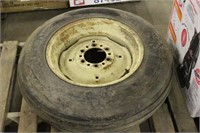 GOODYEAR 7.50-18 TIRE ON 6-HOLE IMPLEMENT RIM