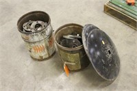 (2) BUCKETS OF BEARINGS, DISCS AND ASSORTED PARTS