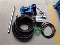 NEW- 20-GPM 12V FUEL TRANSFER PUMP WITH GAUGE
