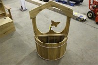 CEDAR BUTTERFLY PLANTER, UNUSED