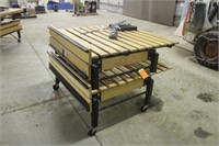 (2) PRODUCE STANDS ON CASTERS