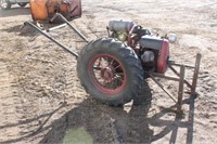 VIKING WALK BEHIND GARDEN TRACTOR, HAS FAIRBANKS