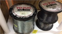 Large spools of Yp-Zuri Hybrid Fishing Line