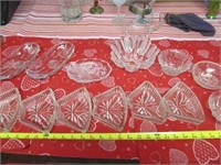 13pc Vintage Glass Service