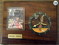 Michael Jordan Wall Clock Plaque