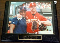 Sosa & Mcgwire "All Time Hr Kings" Plaque