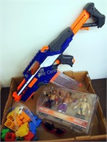 Nerf Gun & Wrestling Toy Lot