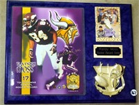 Randy Moss Rookie Record Setter Plaque