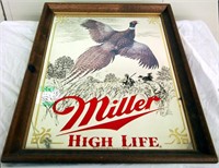 Miller High Life Pheasant Hunt Mirror