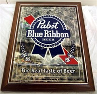 Pabst Blue Ribbon Beer Framed Mirror