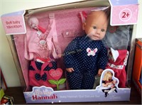 18" Tall Soft Baby Hannah Doll Set