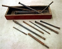 Wooden Box Of Masonry Punches