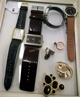 Lot Of Woman's Watches & Pins