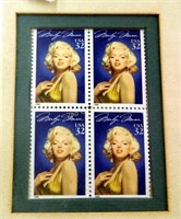 Marilyn Monroe Stamps Framed