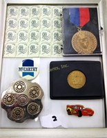 Stamps And Pins Lot