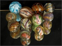 Swirl glass Marbles  - balls