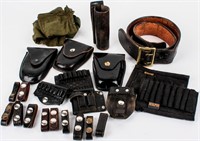Firearm Lot of Gun Belt Items