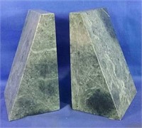 Set of stone/marble bookends