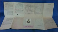 1919 Canadian passport of Frederick Condon