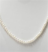 5H- Sterling silver freshwater peark necklace $200