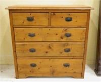 Early Pine Chest., C. 1800s.